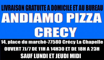 ANDIAMO PIZZA CRECY, Restaurant en Seine-et-Marne